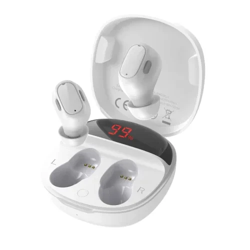 Baseus Encok WM01 Plus True Wireless Earbuds - White Image 3