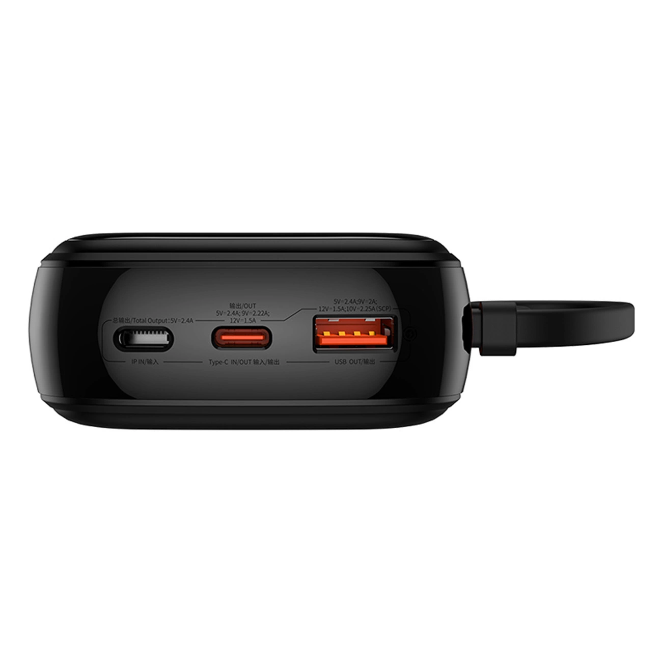 Baseus Qpow Pro+ Digital Display Fast Charging Power Bank 20000mAh 22.5W Type-C Edition – Black Image 2