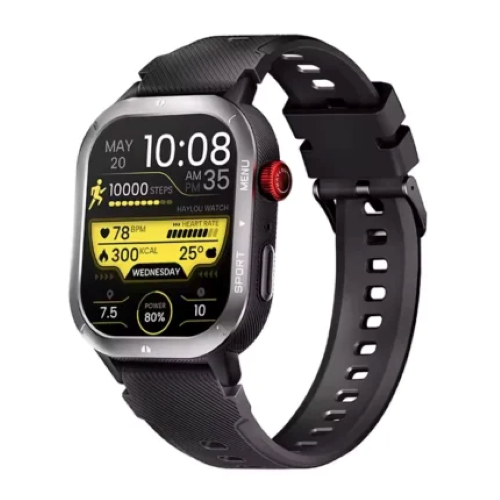 Haylou Iron Neo Bluetooth Calling Smartwatch-Black Image 1
