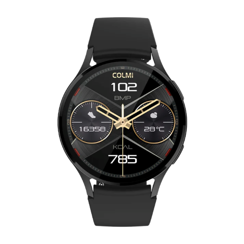 COLMI i28 Ultra Silicon Strap Smart Watch-Black Image 1