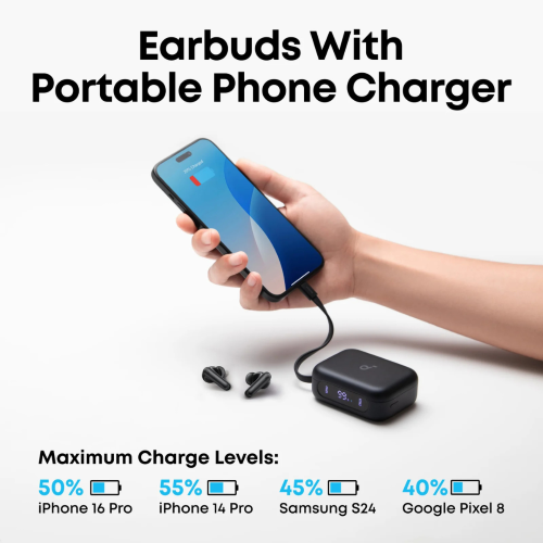 Anker Soundcore P41i Earbuds with Built-In Phone Charging Image 5